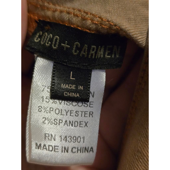 Women's Coco + Carmen Pants, L, Brown - Picture 4 of 7